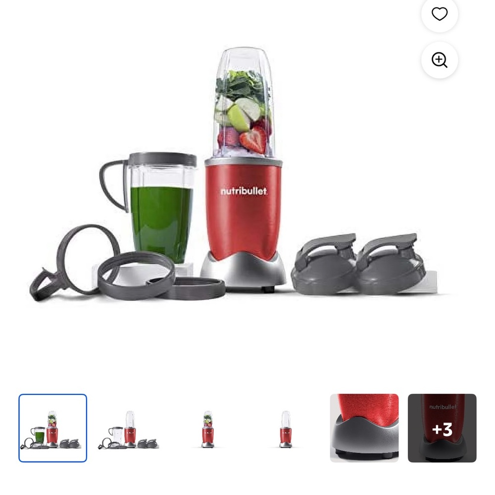 NutriBullet Pro Red Blender Set 900w